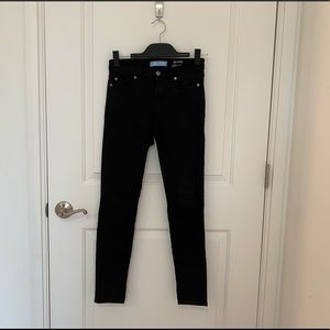 7 for all mankind black skinny jeans